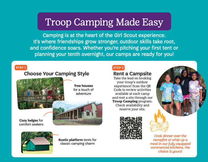 Learn more about Troop Camping and book a campsite